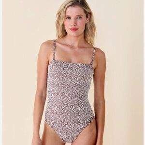 Andie The Cabo One Piece - Ditsy Floral - Nutmeg - Classic Size MNUTMEG / M